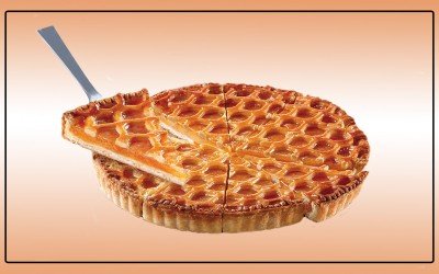 Torta de Damasco 10 fatias, 6x800g